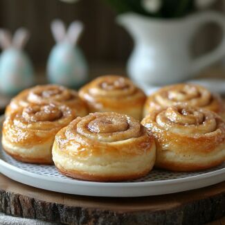 Imagem da notícia Páscoa com Sabor de Canela: Cinnamon Rolls Fofinhos e Irresistíveis